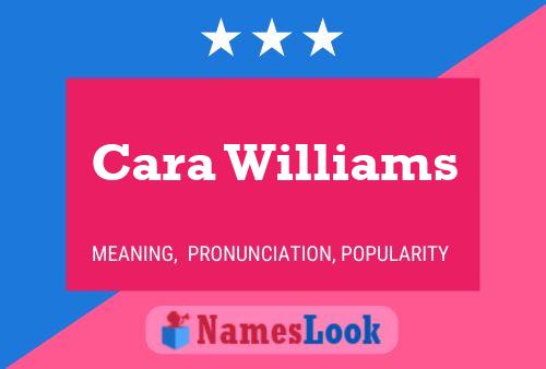 Cara Williams Name Poster