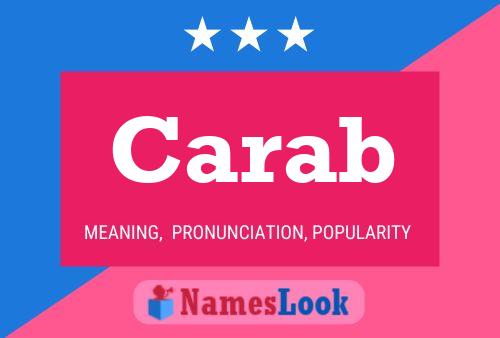 Carab Name Poster