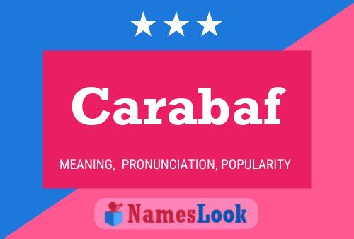 Carabaf Name Poster