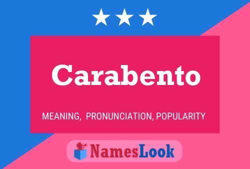 Carabento Name Poster