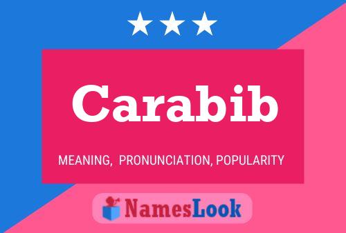 Carabib Name Poster