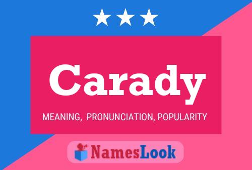 Carady Name Poster