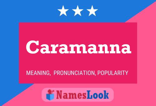 Caramanna Name Poster