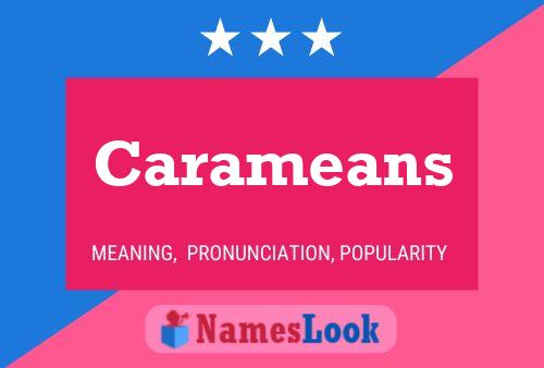 Carameans Name Poster