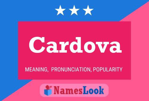 Cardova Name Poster