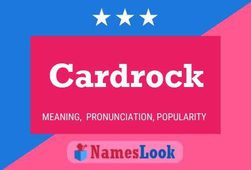 Cardrock Name Poster