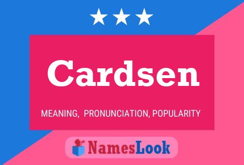 Cardsen Name Poster