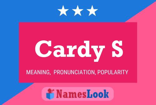 Cardy S Name Poster