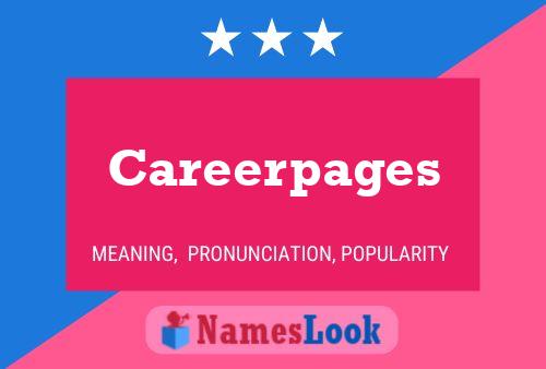 Careerpages Name Poster