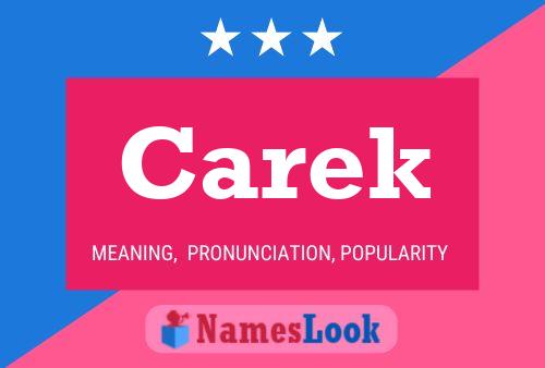 Carek Name Poster