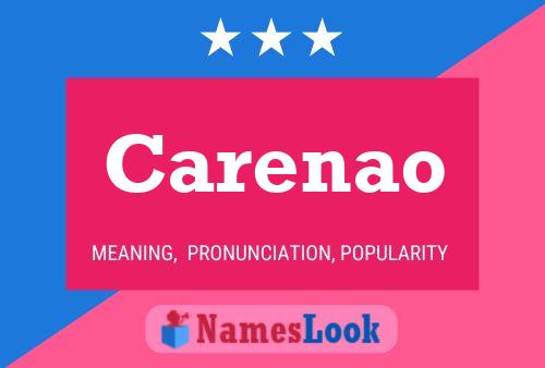 Carenao Name Poster