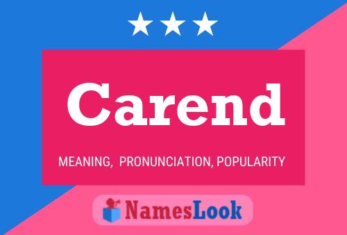 Carend Name Poster