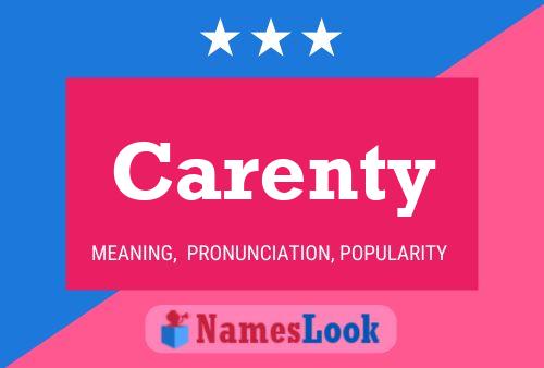 Carenty Name Poster