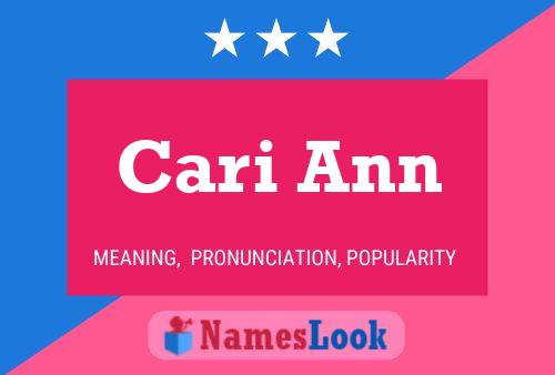 Cari Ann Name Poster