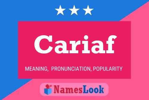 Cariaf Name Poster