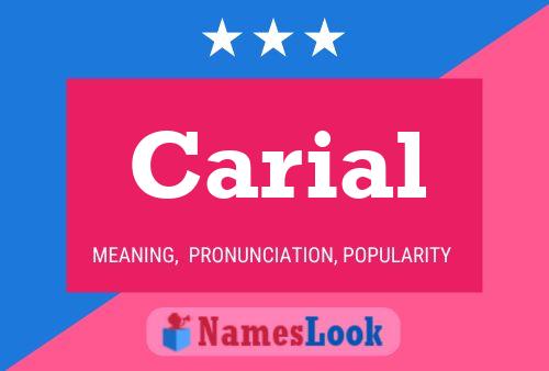 Carial Name Poster