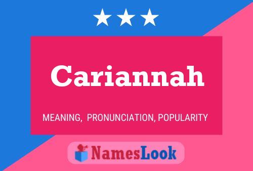 Cariannah Name Poster