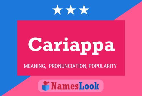 Cariappa Name Poster