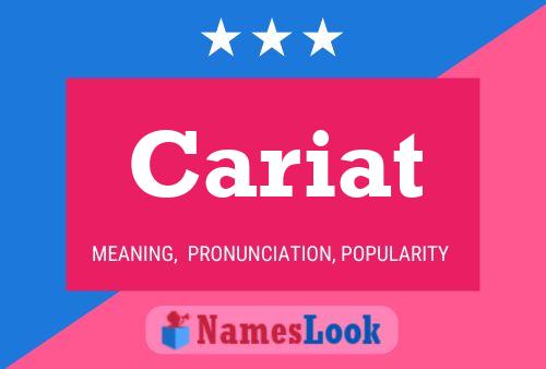 Cariat Name Poster