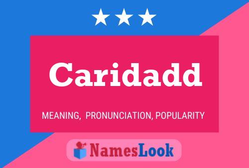 Caridadd Name Poster