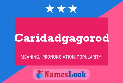 Caridadgagorod Name Poster