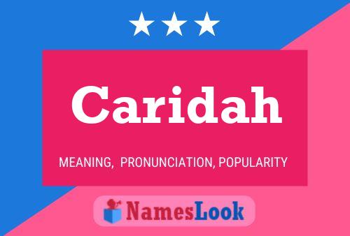 Caridah Name Poster