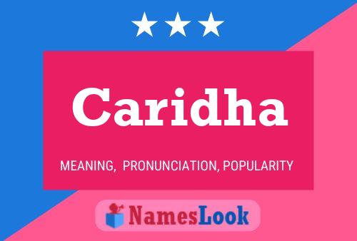 Caridha Name Poster