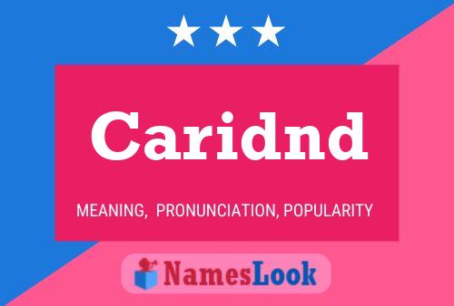 Caridnd Name Poster