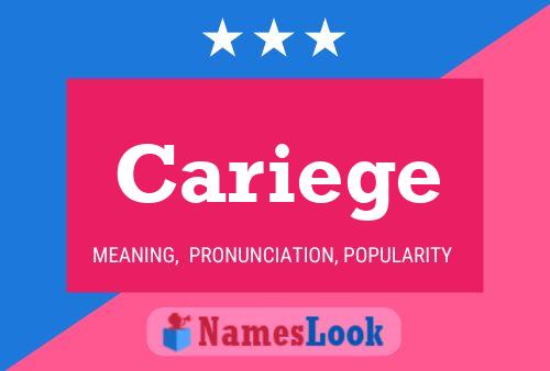 Cariege Name Poster