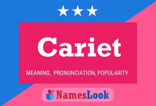 Cariet Name Poster