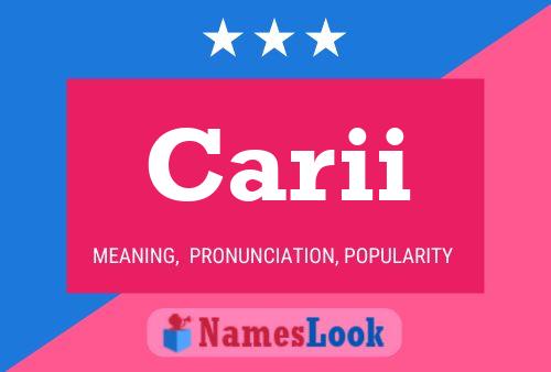 Carii Name Poster