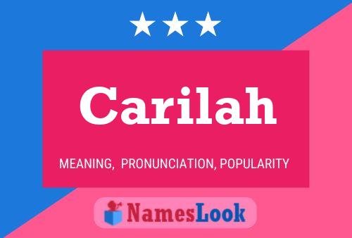 Carilah Name Poster