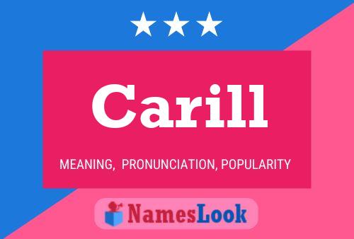 Carill Name Poster