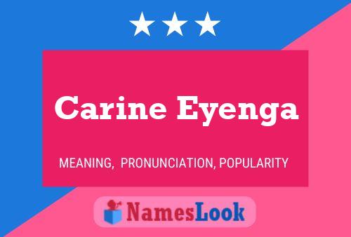 Carine Eyenga Name Poster