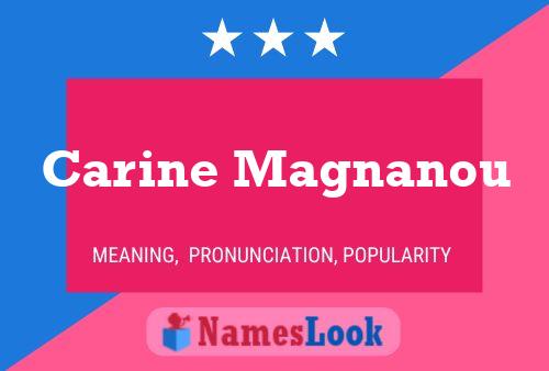 Carine Magnanou Name Poster