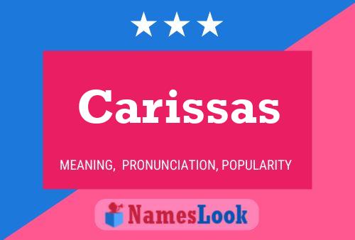 Carissas Name Poster