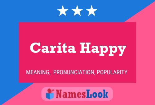 Carita Happy Name Poster