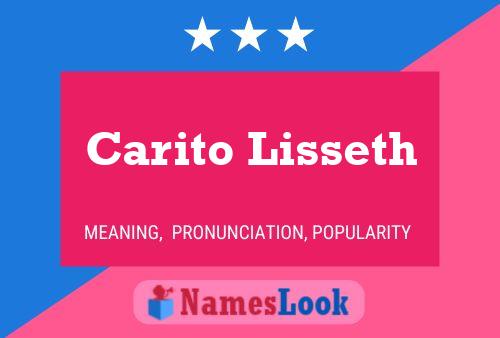 Carito Lisseth Name Poster