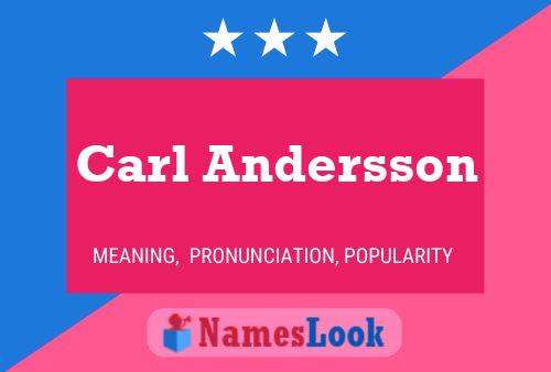 Carl Andersson Name Poster