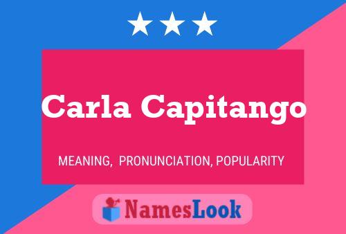 Carla Capitango Name Poster