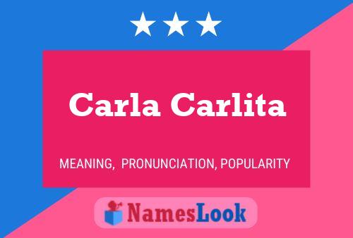 Carla Carlita Name Poster