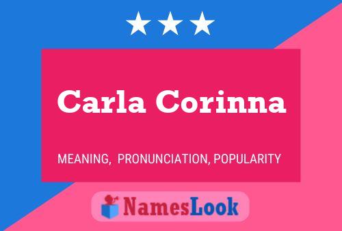 Carla Corinna Name Poster