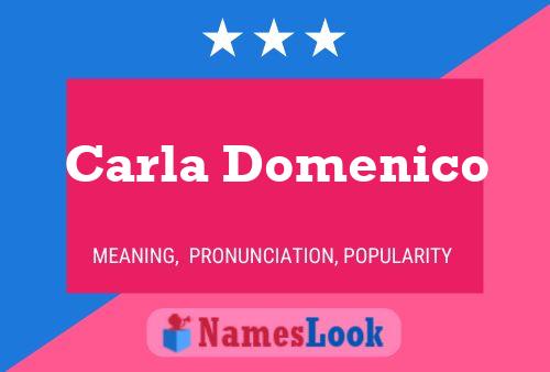 Carla Domenico Name Poster