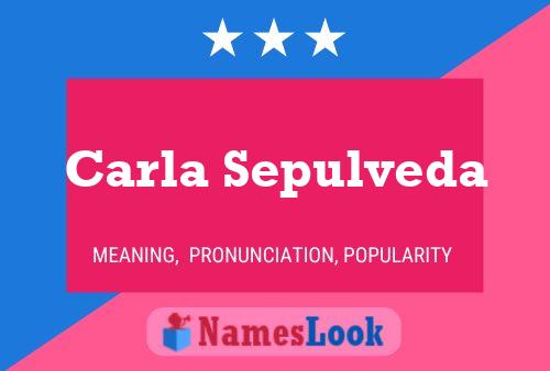 Carla Sepulveda Name Poster