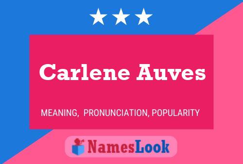 Carlene Auves Name Poster