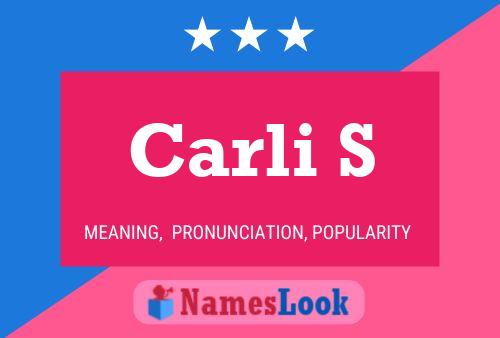 Carli S Name Poster