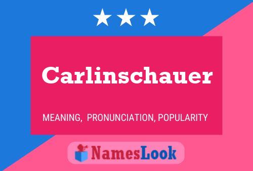 Carlinschauer Name Poster