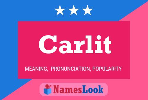 Carlit Name Poster