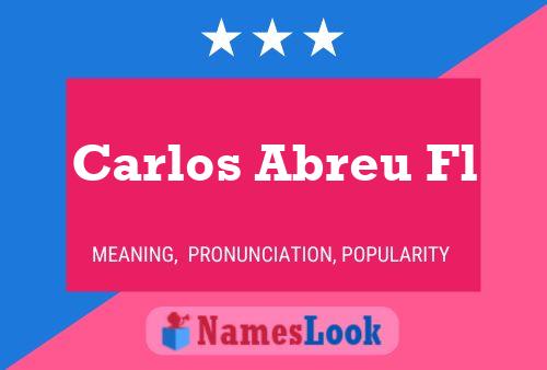 Carlos Abreu Fl Name Poster