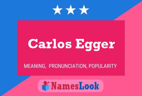 Carlos Egger Name Poster